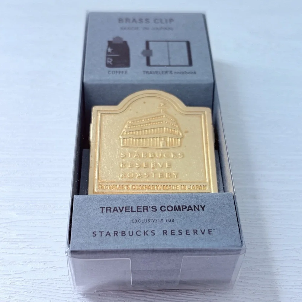 TRAVELER'S Notebook Starbucks Reserve Tokyo Limited Brass Clip JAPAN